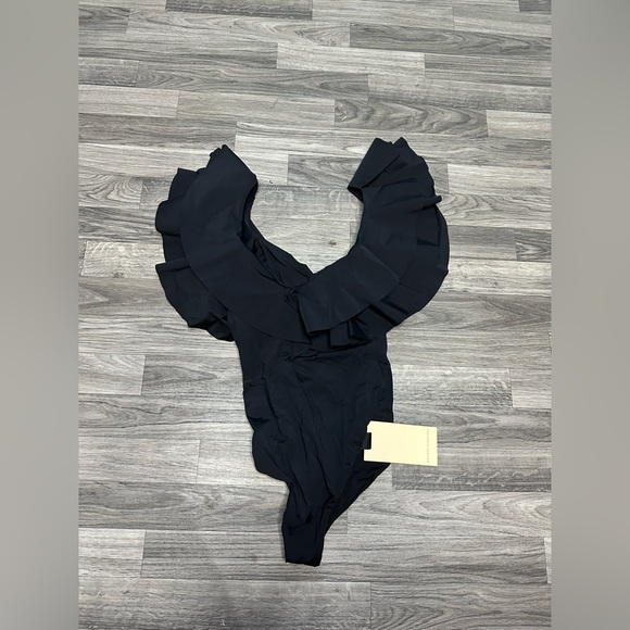 NWT Tuckernuck Maygel Colonel Santa One Piece Black OS S/M/L SOLD OUT - Picture 3 of 5